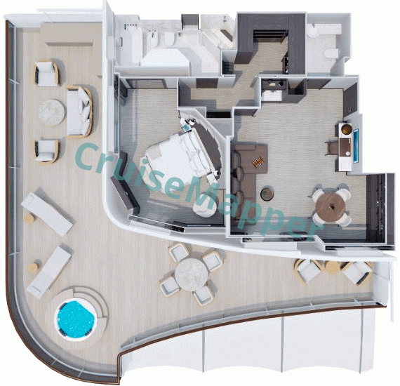 MSC Explora 5 Ocean CACOON Residence  floor plan