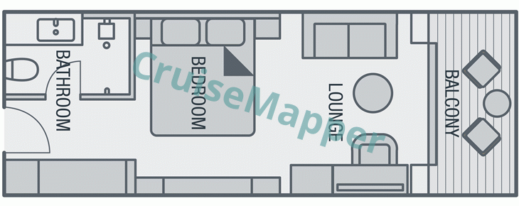 SH Minerva Balcony Cabin  floor plan