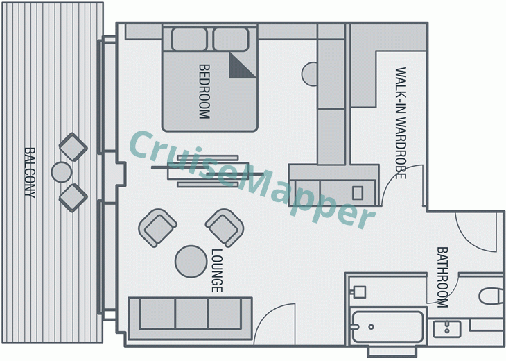 SH Minerva 2-Room Premium Suite  floor plan