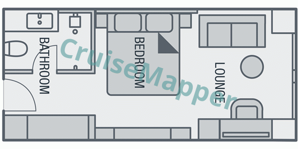 SH Minerva Oceanview Cabin  floor plan