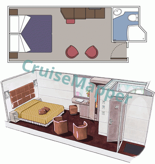 MSC Euribia MSC Yacht Club Interior Suite  floor plan