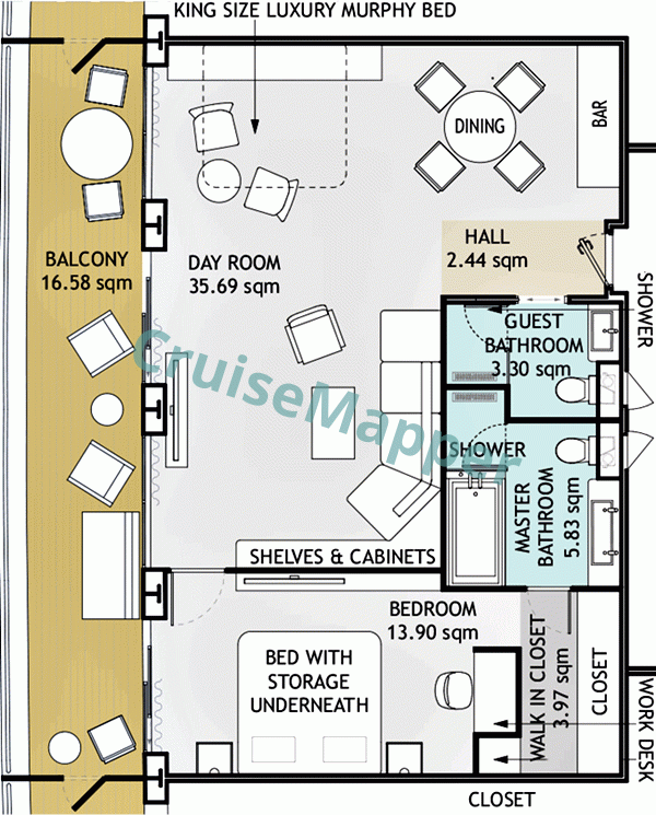 Storylines MV Narrative RU4-970 Balcony Apartment  floor plan