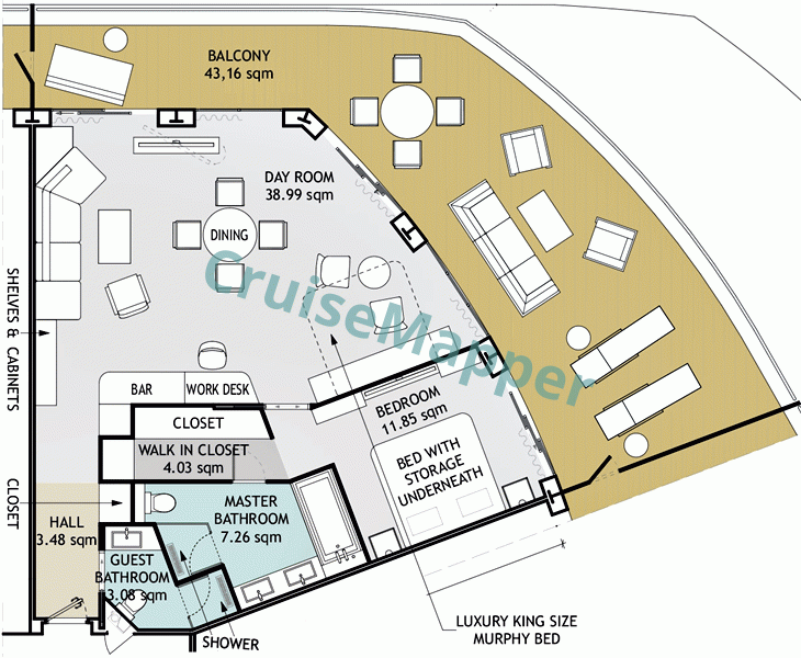 Storylines MV Narrative RU4-1645 Forward-Facing Apartment  floor plan