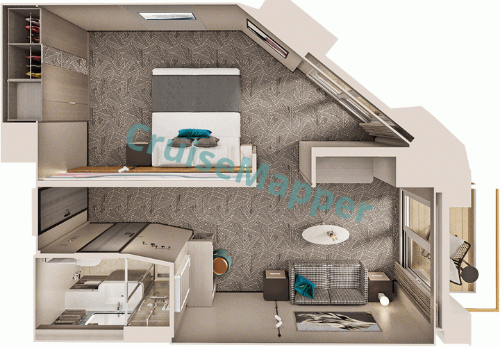Norwegian Prima Family Suite with Master Bedroom  floor plan