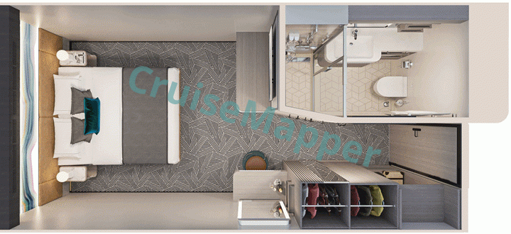 Norwegian Aqua Inside Cabins  floor plan