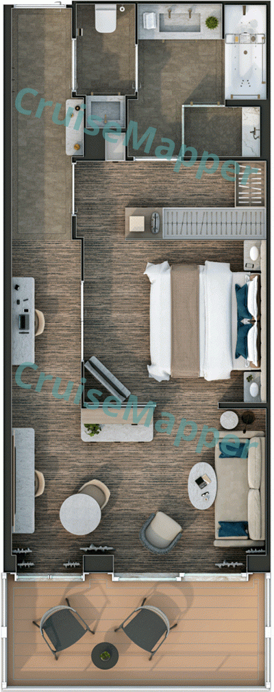 Silver Ray Medallion Suite  floor plan