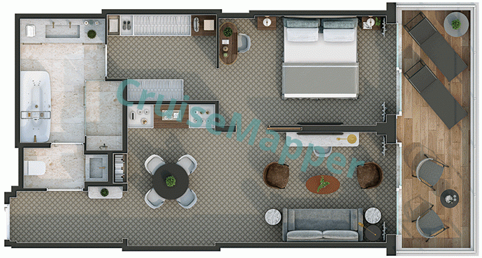 Silver Ray Silver Suite  floor plan