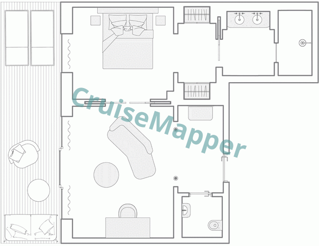 Orient Express Corinthian L-Shaped Appartement floor plan Orient Express Corinthian L-Shaped Appartement floor plan