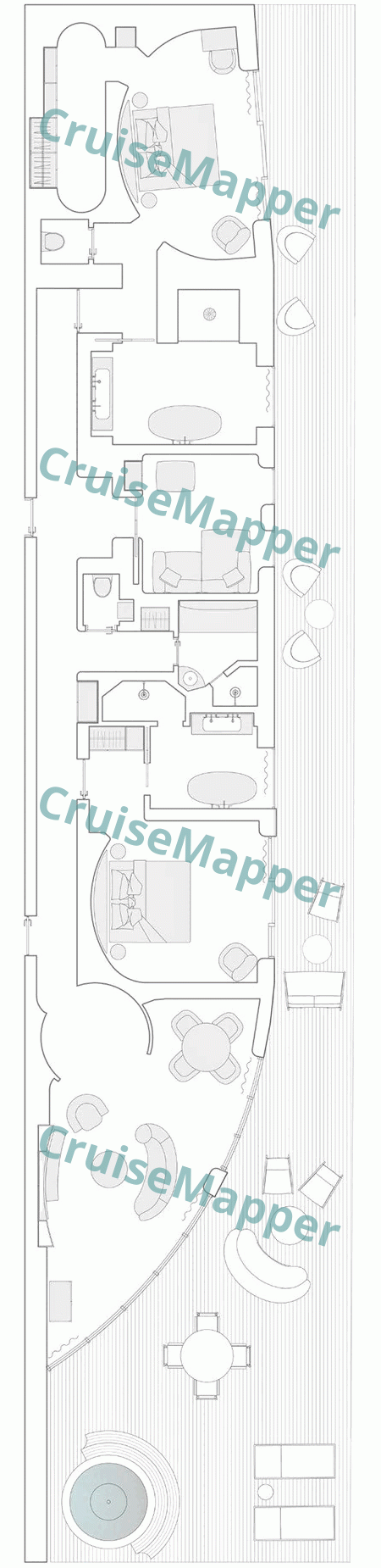 Orient Express Corinthian 2-Bedroom Penthouse Suite Meltem floor plan Orient Express Corinthian 2-Bedroom Penthouse Suite Meltem floor plan