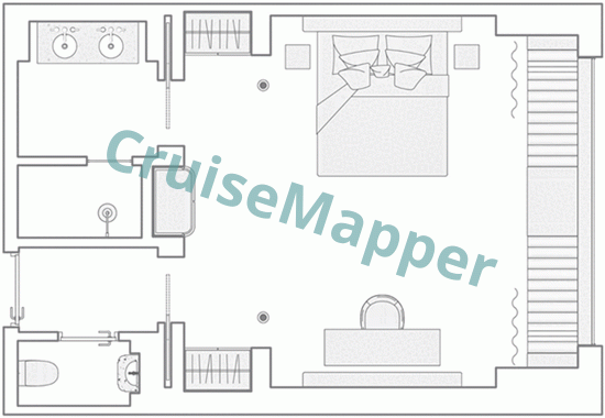 Orient Express Corinthian Panoramique Suite floor plan Orient Express Corinthian Panoramique Suite floor plan