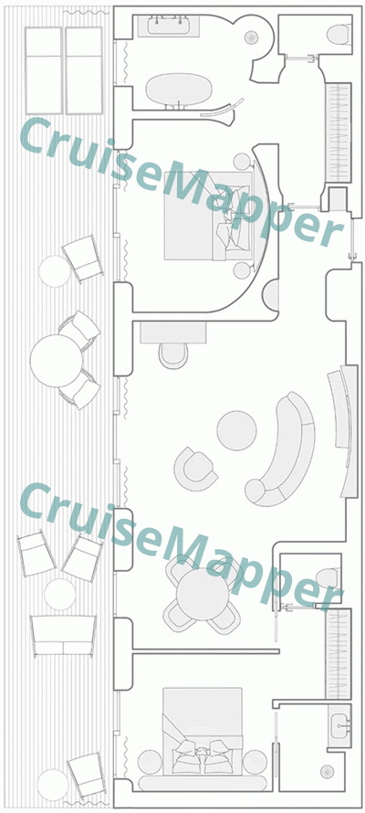 Orient Express Corinthian 2-Bedroom Penthouse Suite Scirocco floor plan Orient Express Corinthian 2-Bedroom Penthouse Suite Scirocco floor plan