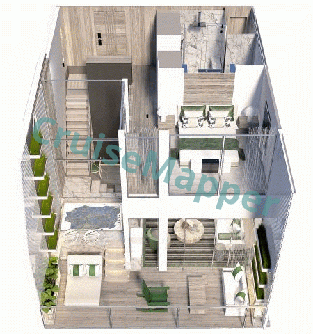 Celebrity Xcite Edge Villa floor plan Celebrity Xcite Edge Villa  floor plan