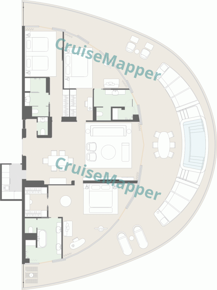 Four Seasons 3 3-Bedroom Malaga Suite  floor plan