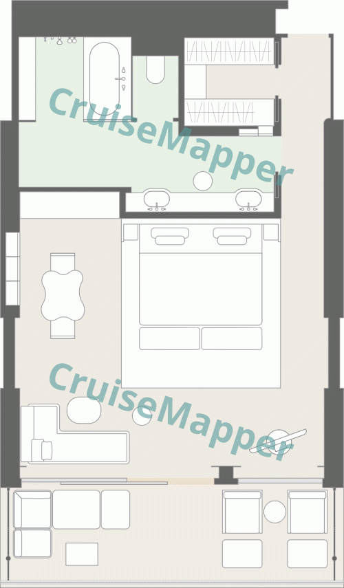 Four Seasons 3 Superior Seaview Suites  floor plan