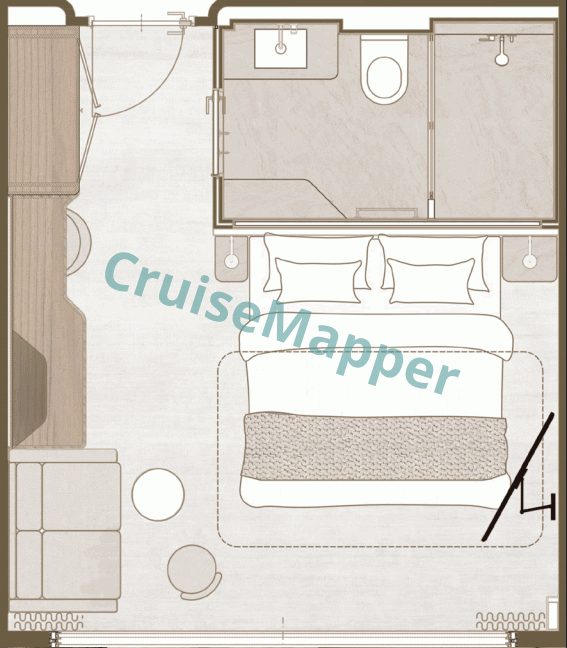 Celebrity Compass Skylight Infinite Balcony Suite floor plan Celebrity Compass Skylight Infinite Balcony Suite floor plan