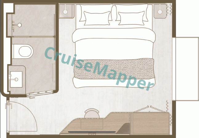 Celebrity Wanderer Riverview Cabin  floor plan