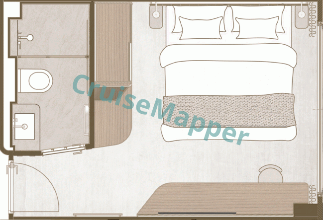 Celebrity Roamer Infinite Balcony Cabin  floor plan