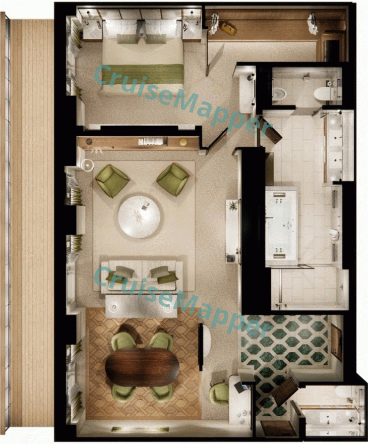 Crystal Grace Junior Penthouse Suite  floor plan