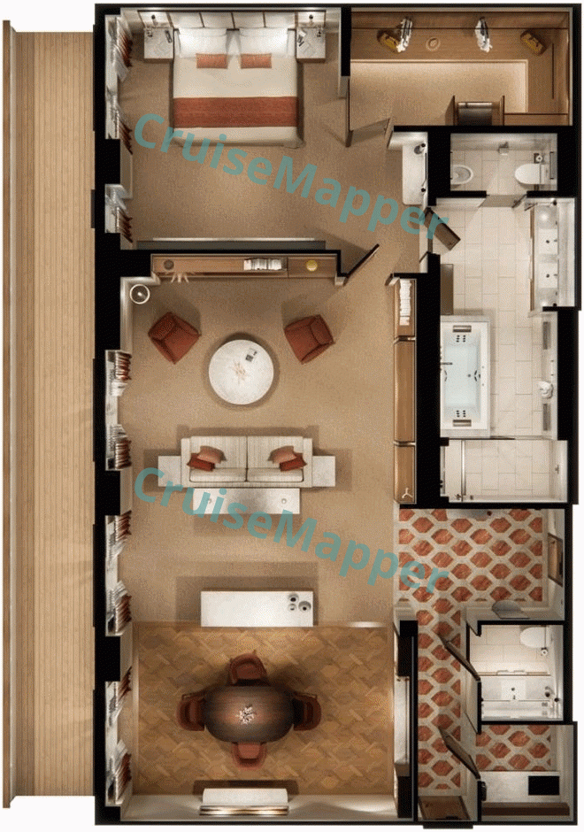 Crystal Grace Penthouse Suite  floor plan