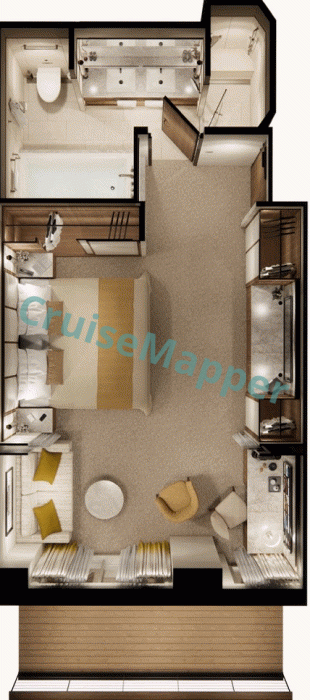 Crystal Grace Aquamarine Premium-Deluxe-Aquamarine Suite  floor plan
