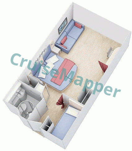 Independence Of The Seas Interior Family Cabin  floor plan