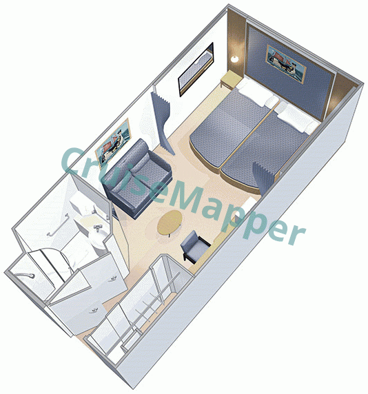 Independence Of The Seas Interior Cabin  floor plan