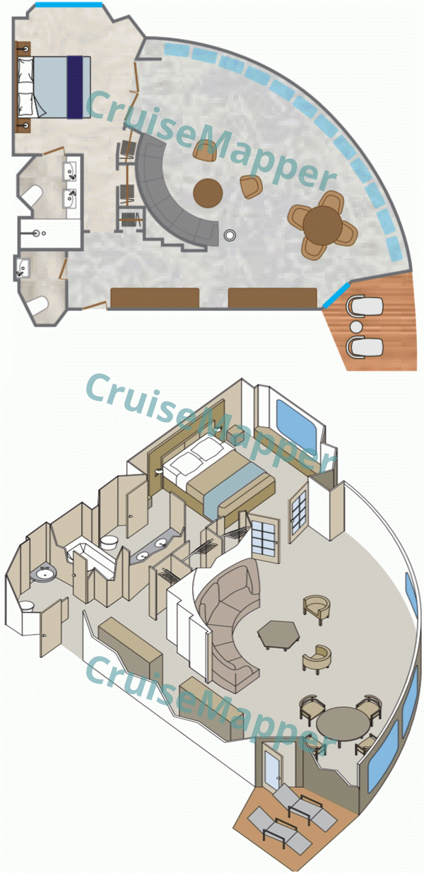 Star Breeze Forward Owners Suite  floor plan