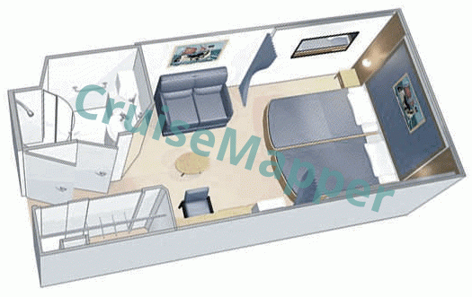 Adventure Of The Seas Interior Cabin  floor plan