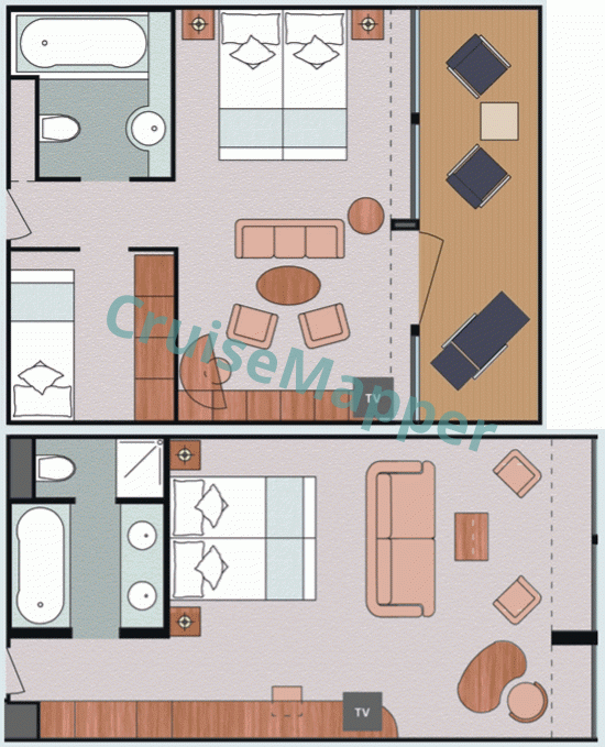 Costa Victoria Mini Suite  floor plan