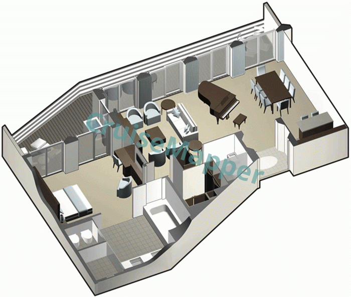 Celebrity Silhouette Penthouse Suite  floor plan