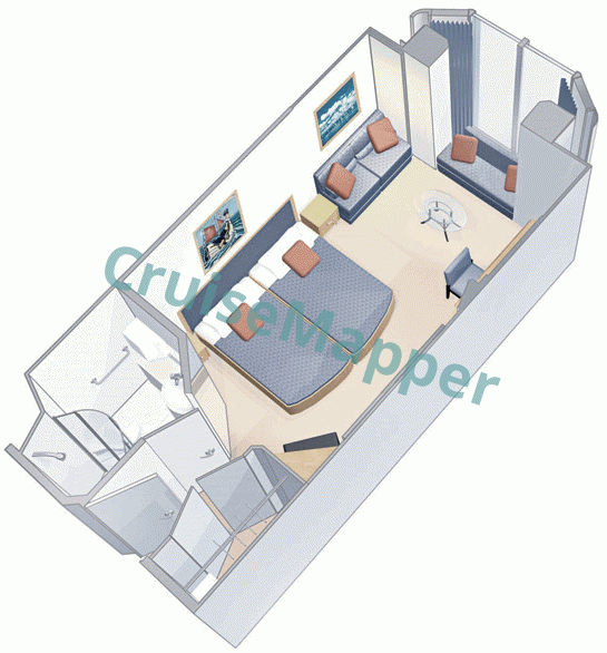 Voyager Of The Seas Promenade View Interior Cabin  floor plan