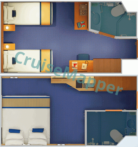 Carnival Inspiration Interior Cabin  floor plan