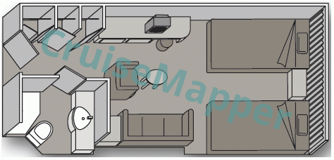 Fred Olsen Bolette Interior Cabin  floor plan