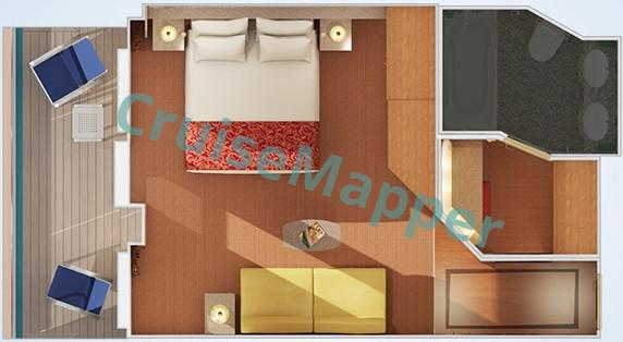 Carnival Splendor Junior Suite floor plan Carnival Splendor Junior Suite floor plan