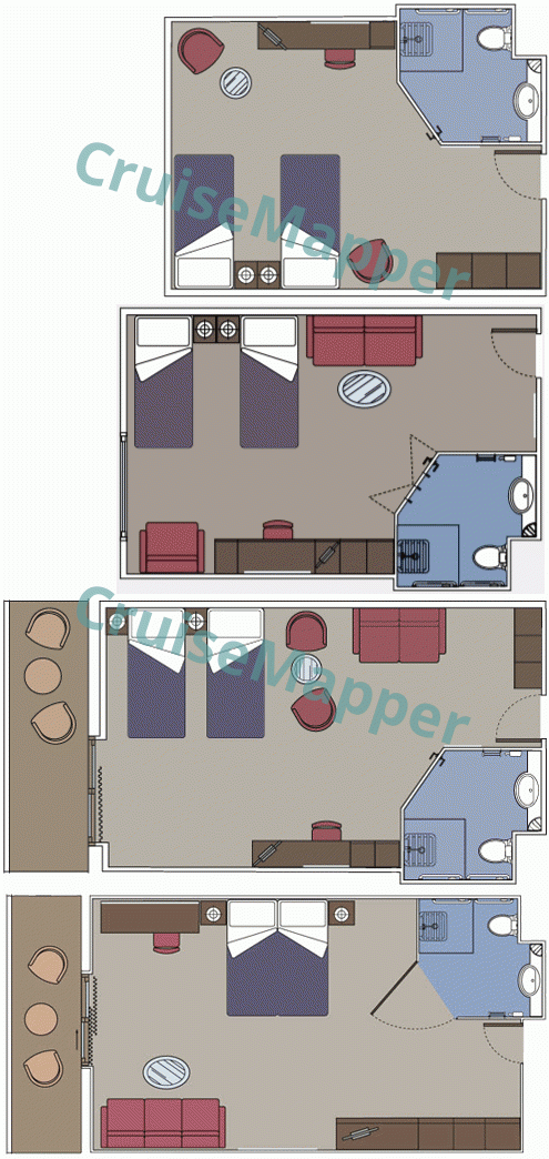 MSC Divina Handicap|Wheelchair-Accessible Cabins  floor plan