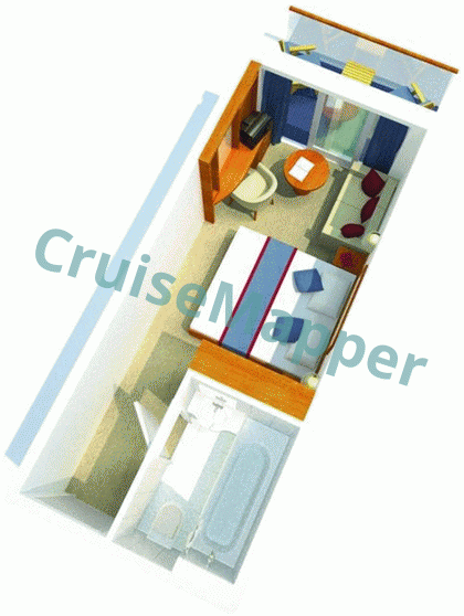 Cordelia Empress (Balcony Cabin) Junior Suite  floor plan