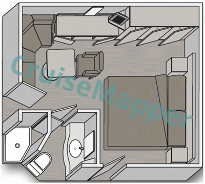 ms Nieuw Amsterdam Interior Cabin  floor plan