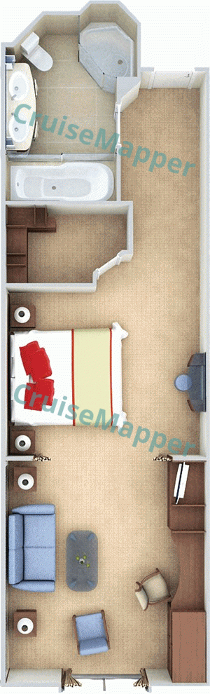 Silver Whisper Vista Suite  floor plan