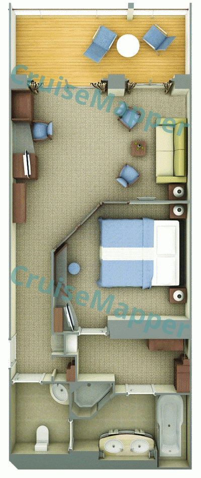 Silver Whisper Medallion Suite  floor plan