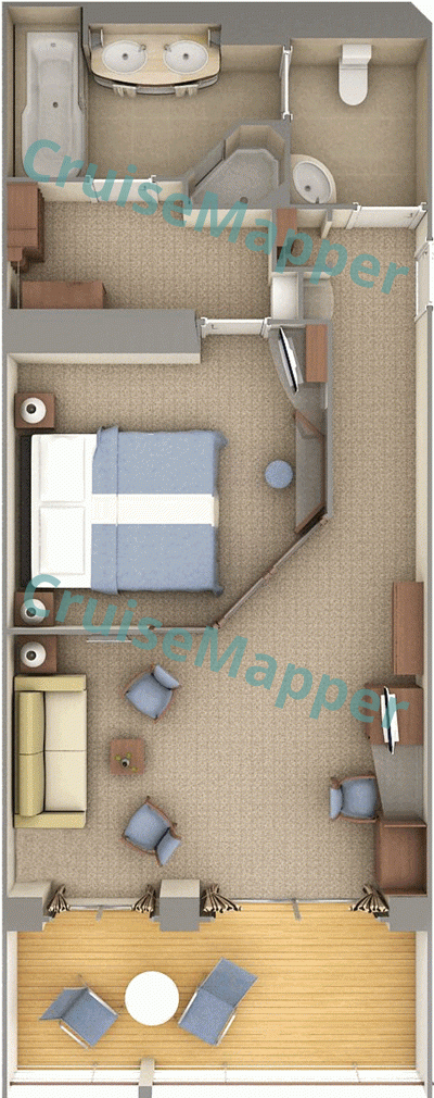 Silver Whisper Medallion Suite  floor plan