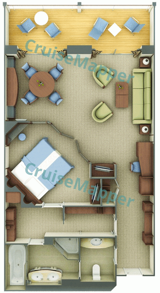 Silver Whisper Silver Suite  floor plan