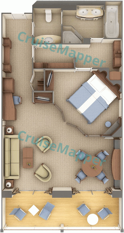 Silver Whisper Silver Suite  floor plan