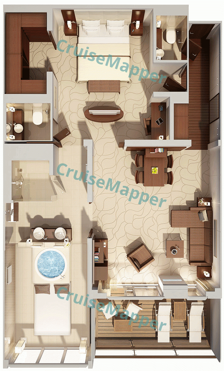 ms Europa 2 Grand Penthouse Suite  floor plan