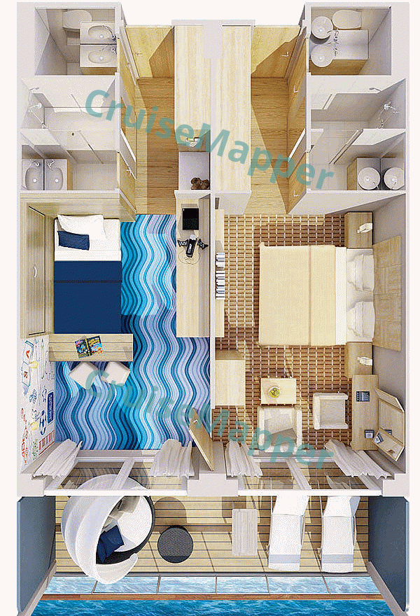 ms Europa 2 Family Apartment  floor plan