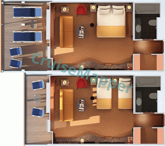 Carnival Elation Grand Suite  floor plan