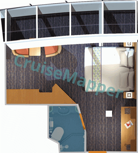 Carnival Elation Scenic Oceanview  floor plan