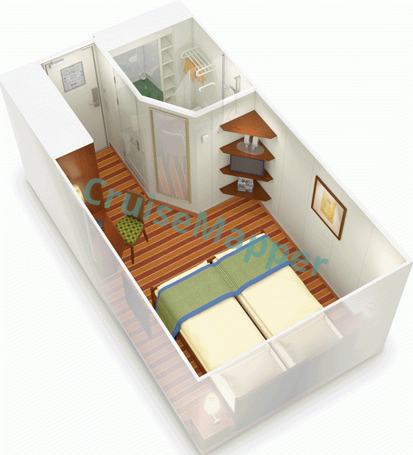 AIDAaura Innenkabine|Inside Cabin  floor plan