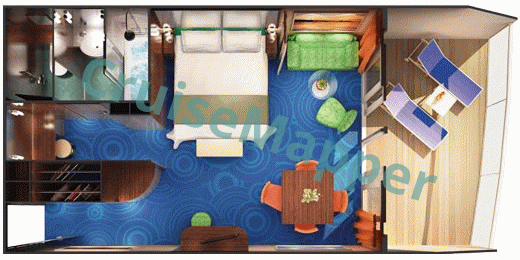Norwegian Jewel Penthouse Suite  floor plan