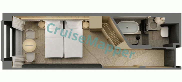 R Yacht SEFU SEFU Junior Suite with French Balcony floor plan R Yacht SEFU SEFU Junior Suite with French Balcony floor plan