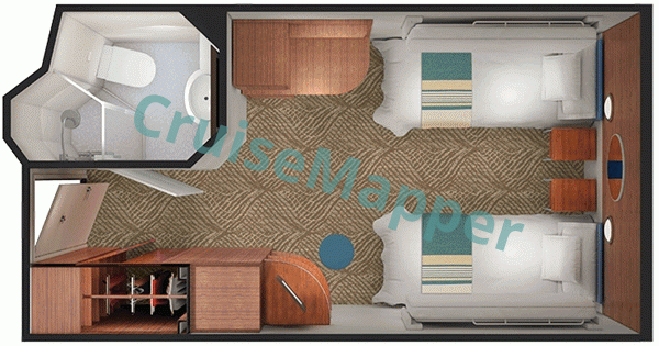 Pride of America Interior Cabin  floor plan